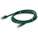 Add-on 3ft Green Cat 6a Pvc Ethernet Cable Snagless Bubble Boot Rj-45 M/m