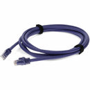 Add-on 3ft Purple Cat 6a Pvc Ethernet Cable Snagless Bubble Boot Rj-45 M/m