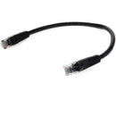 Add-on 9ft Black Cat 6 Pvc Ethernet Cable Snagless Bubble Boot Rj-45 M/m