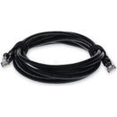 Add-on 10ft Black Cat 5e Pvc Ethernet Cable Snagless Bubble Boot Rj-45 M/m
