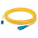 Add-on 1m Sc To Lc Yellow Os2 Duplex Ofnp (plenum-rated) Smf Fiber Patch Cable