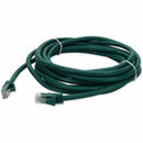Add-on Addon 15ft Green Cat 6a Pvc Ethernet Cable Snagless Bubble Boot Rj-45 M/m