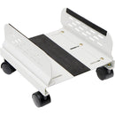 Syba Multimedia Inc Steel Pc Stand For Atx Case With Adj. Width With Caster Wheels