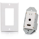 C2g Hdmi Hdbaset + Rs232 And Ir Over Cat Extender Single Gang Wall Plate Transmi