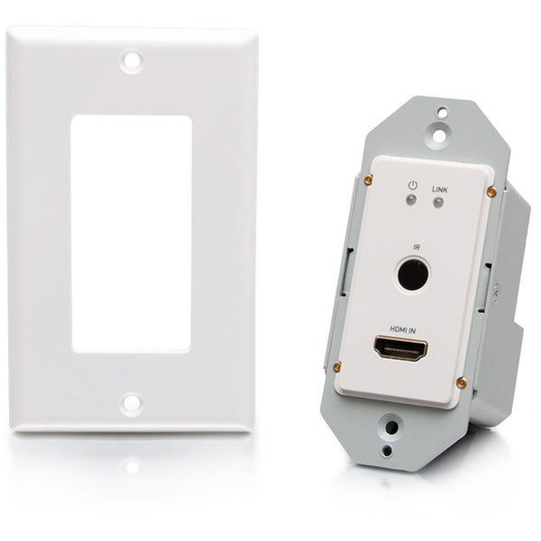 C2g Hdmi Hdbaset + Rs232 And Ir Over Cat Extender Single Gang Wall Plate Transmi