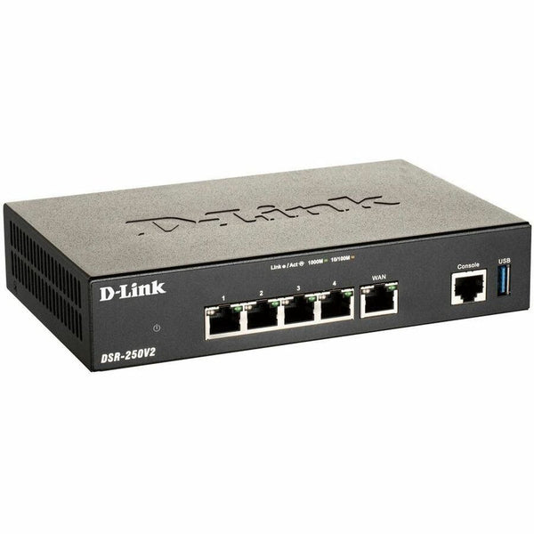 D-link Systems D-link Dsr-250v2 Unified Services Vpn Router. Advanced Routing, Vlan And Ipsec/p