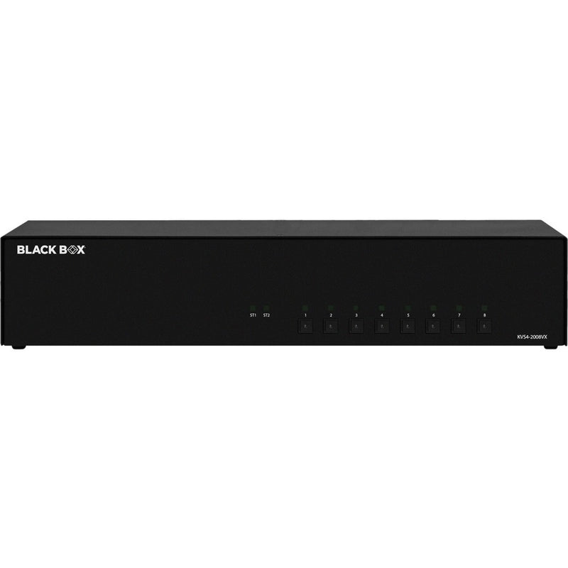 Black Box Secure Kvm Switch - 8-port, Dual-monitor, Displayport, Cac, Taa