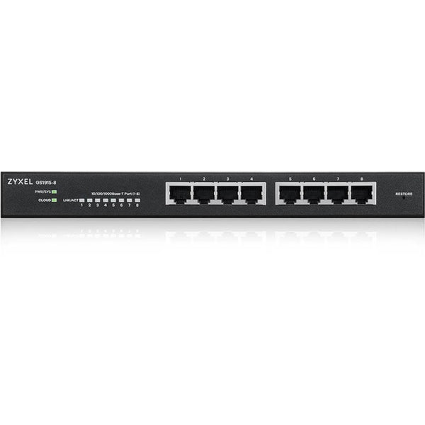 Zyxel Communications Gs1915-8 - 8 Port Gbe L2 Smart Managed Switch W/nebula Cloud Option