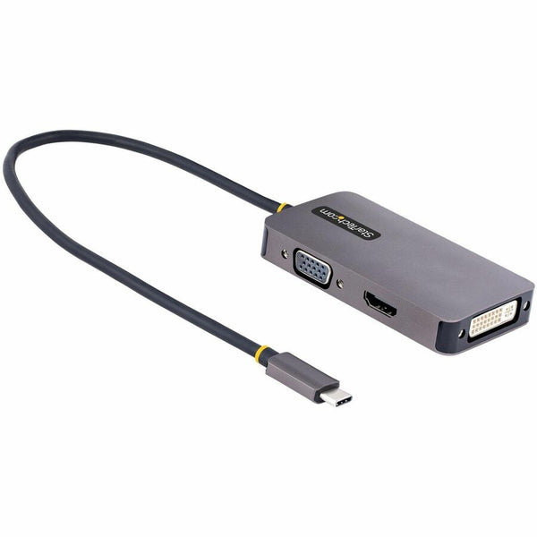 Startech Usb C To Hdmi Dvi Vga Adapter Supports Hdmi 2.0b (4k60hz/hdr)   Vga/dvi-i (1080p