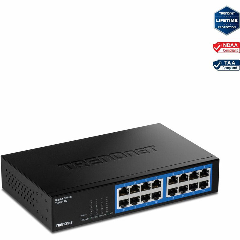 Trendnet Inc 16-port Gigabit Desktop Switch /w Metal Case