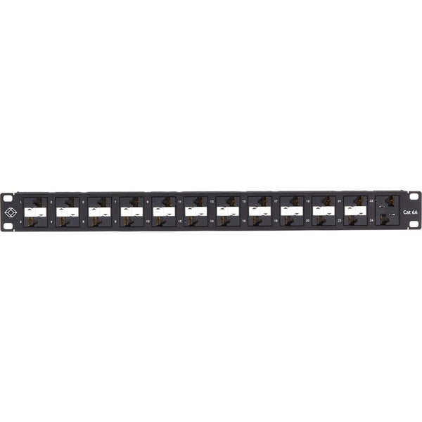Black Box Taa-compliant, Component Level 110 Patch Panel. Supports 24 Cat6a Ports In 1u Sp