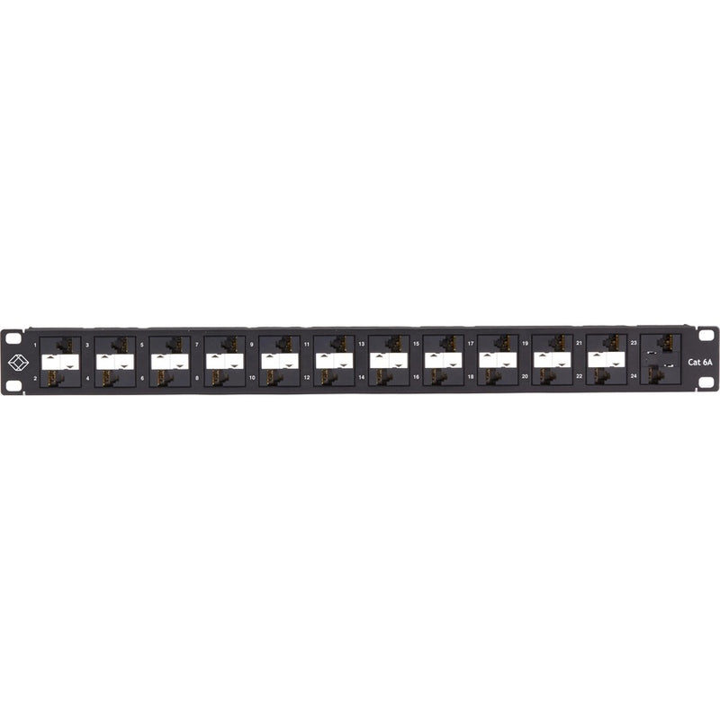Black Box Taa-compliant, Component Level 110 Patch Panel. Supports 24 Cat6a Ports In 1u Sp