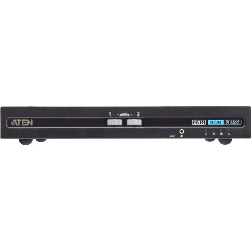 Aten 2-port Usb Dvi Single Display Pp4.0 Secure Kvm