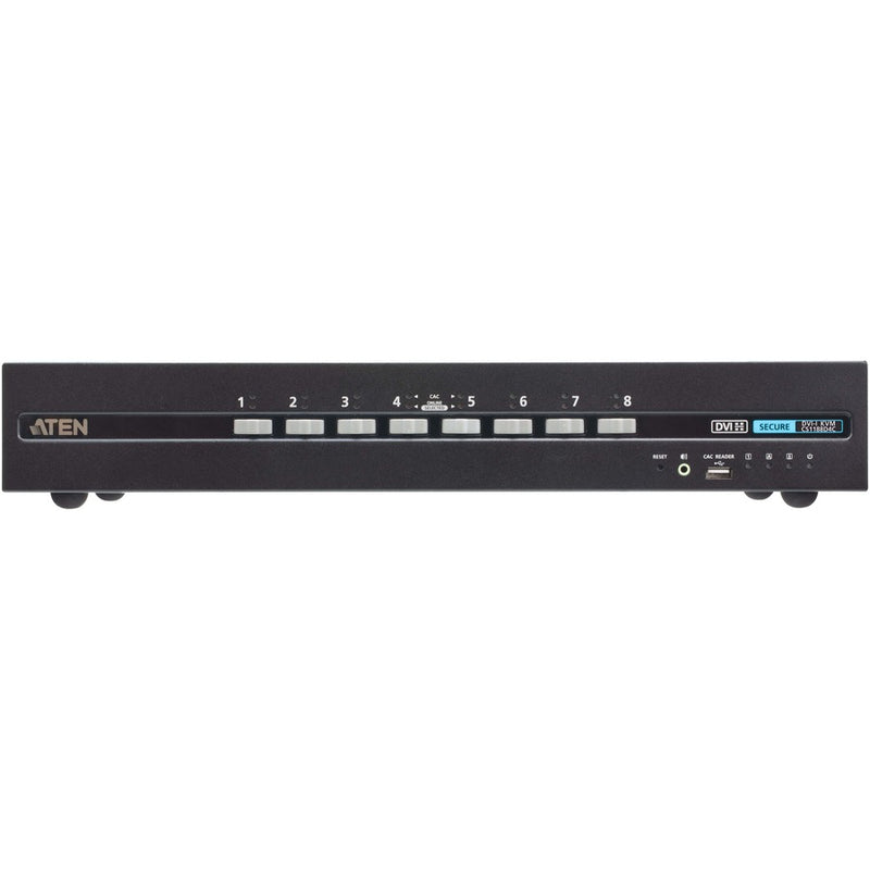 Aten 8-port Usb Dvi Single Display Pp4.0 Secure Kvm W/ Cac Support