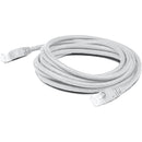 Add-on Addon 100ft White Cat 6 Pvc Ethernet Cable Snagless Bubble Boot Rj-45 M/m