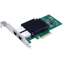 Axiom 10gbs Dual Port Rj45 Pcie 3.0 X4 Nic Card For Hp - 1ql46aa