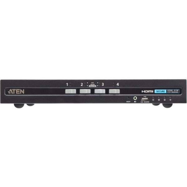Aten 4-port Usb Hdmi Single Display Pp4.0 Secure Kvm W/ Cac Support