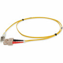 Add-on Addon 1m Lc (male) To Sc (male) Om4 Straight Yellow Duplex Fiber Plenum Patch Ca