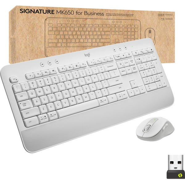 Logitech Signature Mk650 Combo For Business - Offwhite - Brown B