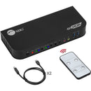 Siig, Inc. Siig 2x1 Displayport 4k Kvm Usb3 Switch