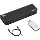 Siig, Inc. Siig 4x1 Displayport 4k Kvm Usb3 Switch