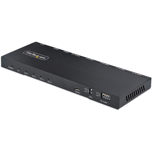 Startech 4 Port Hdmi Splitter, 4k 60hz Hdmi 2.0 Video, 4k Hdmi Splitter W  Built In Scale