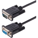Startech 3m Rs232 Serial Null Modem Db9 Male To Female Cable; 28 Awg Tinned Wires With Al