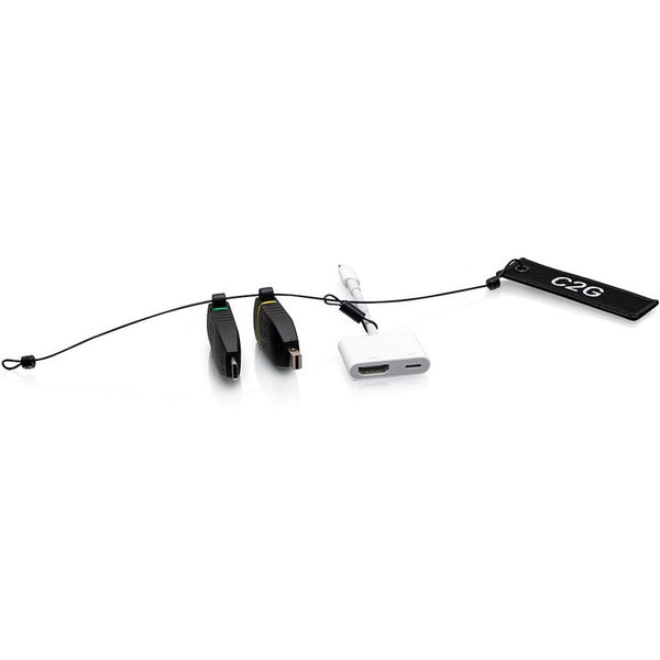 C2g Mounted Universal Hdmi Adapter Ring With Mini Displayport, Usb-c, And Lightn
