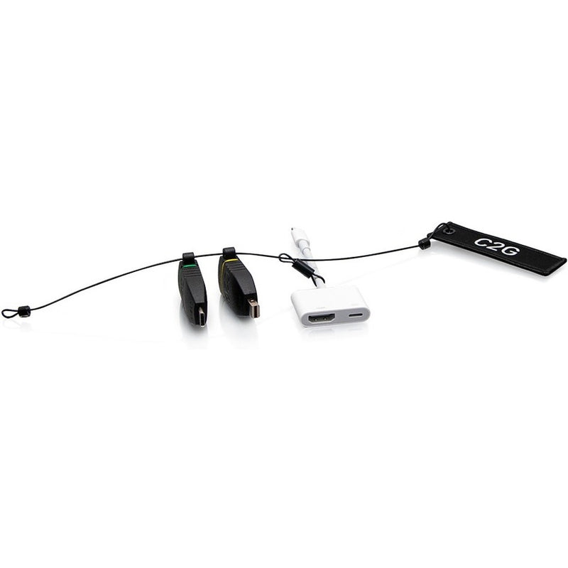 C2g Mounted Universal Hdmi Adapter Ring With Mini Displayport, Usb-c, And Lightn