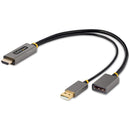 Startech 1ft Hdmi To Displayport Adapter Converts And Boosts Any Hdmi 2.0 Source To A Dp