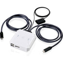 IOGEAR 2-Port 4K USB-C KVM Switch with DisplayPort output