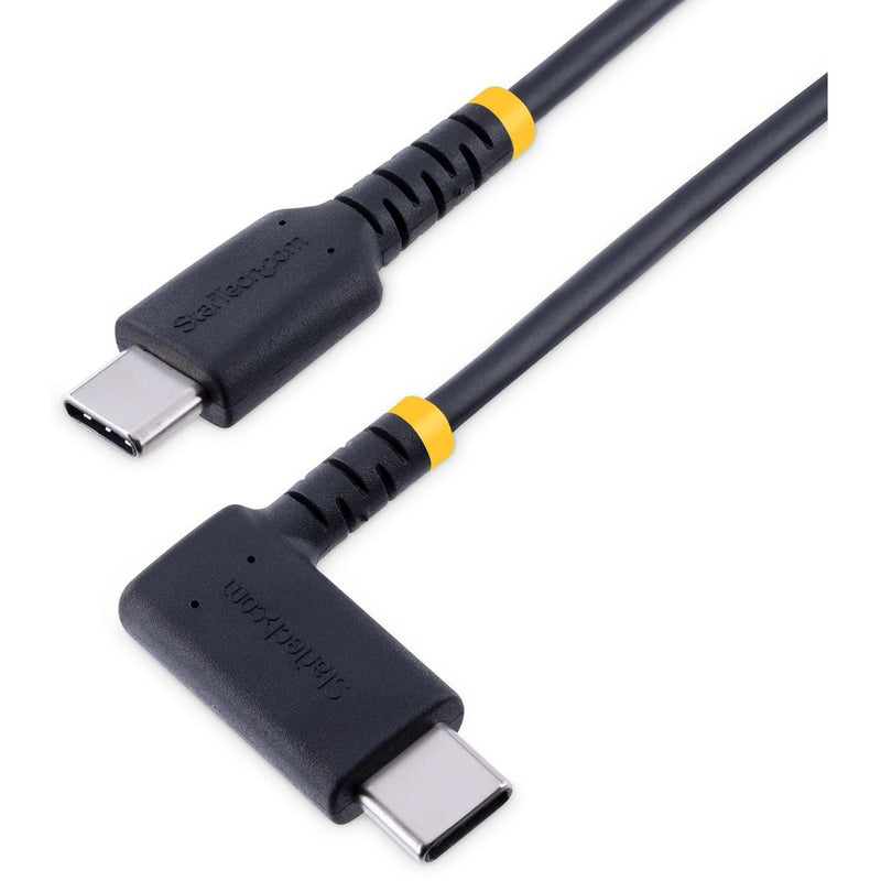 Startech 6in (15cm) Usb C Charging Cable Right Angle - 60w Pd 3a - Heavy Duty Fast Charge