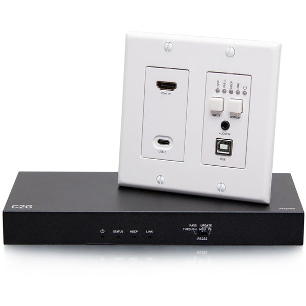 C2g Hdbaset Hdmi Usbc 3.5m Wall Plate To Box