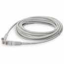 Add-on Addon 50ft White Cat 6a Pvc Ethernet Cable Snagless Bubble Boot Rj-45 M/m