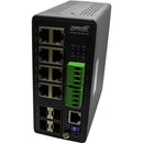Transition Networks Inc Managed Hardened Switch, (8) 10/100/1000base-t, (4) 100/1000 Sfp