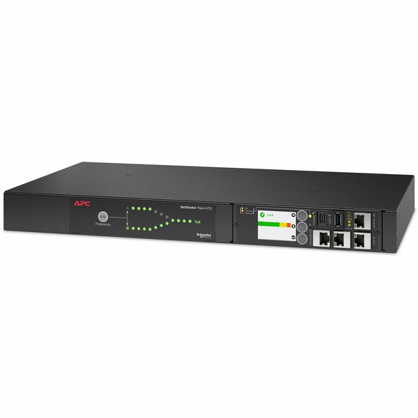 Apc By Schneider Electric Rack Ats, 100/120v, 15a, 5-15 In, (10) 5-15r Out.