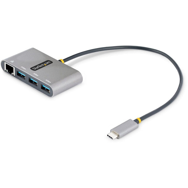 Startech Portable Bus-powered Usb-c Expansion Hub With 3x Usb-a Ports And Gb Ethernet Net