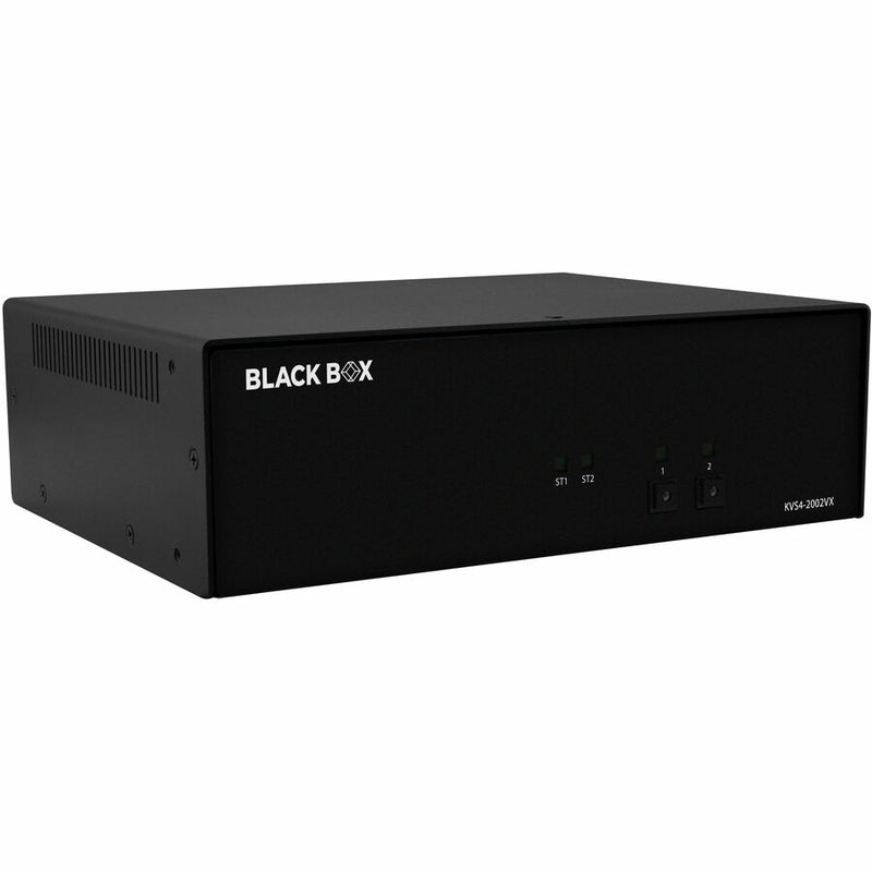 Black Box Niap4 Secure Kvm Switch, 2 Port Dual Head Dp, Cac, If Outside Tape Is Broken, Un