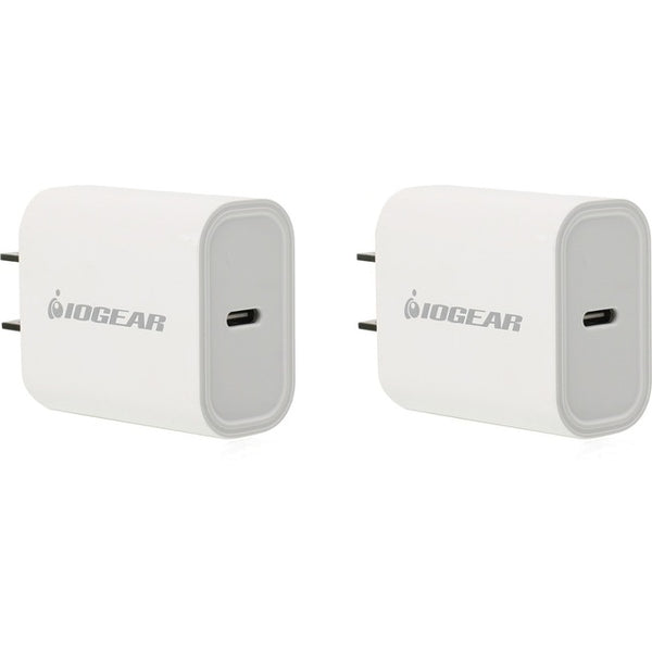 Iogear Gearpower 20w Usb-c Smartphone Charger 2 Pack , Compatible With All Type C, Usb4