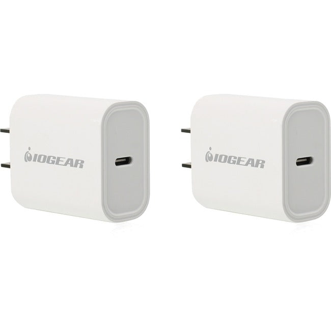 Iogear Gearpower 20w Usb-c Smartphone Charger 2 Pack , Compatible With All Type C, Usb4