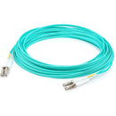 Add-on Addon 28m Lc To Lc Aqua Om4 Duplex Ofnr (riser-rated) Fiber Patch Cable