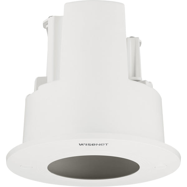 Hanwha Vision Plenum Rated Flush Mount, White Color. Compatible With: Qnf-8010/9010, Hcd-6010/