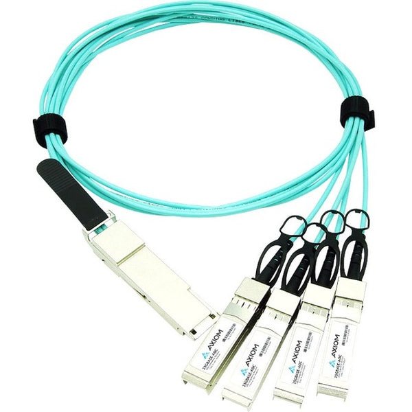 Axiom 100gbase-aoc Qsfp28 To 4 Sfp28 Active Optical Cable For Juniper 3