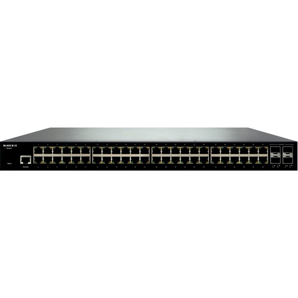 Black Box 48+4-port Gigabit Switch Managed W/ 4 Sfp+ 10g