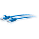 C2g 1ft Cat6a Blue Slim Patch Cable