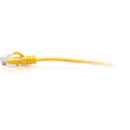 C2g 1ft Cat6a Yellow Slim Ethernet