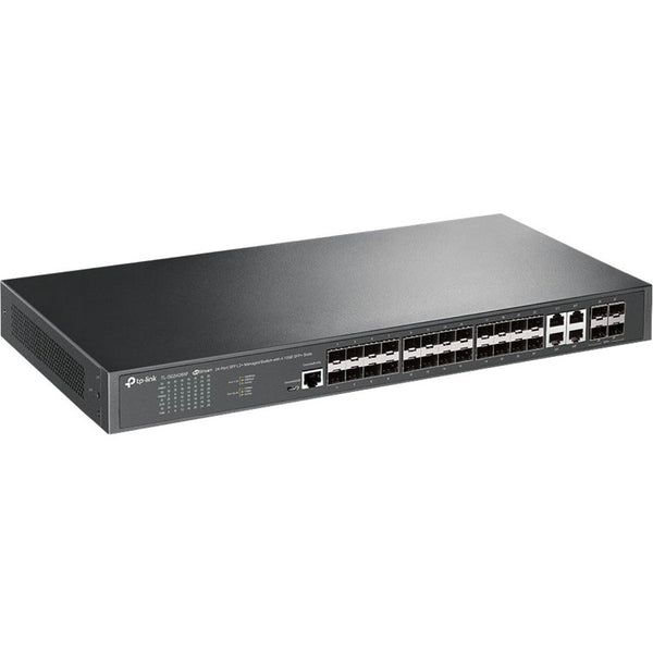 Tp-link Usa Corporation Jetstream 24-port Sfp L2+ Managed Switch With 4 10ge Sfp+ Slots
