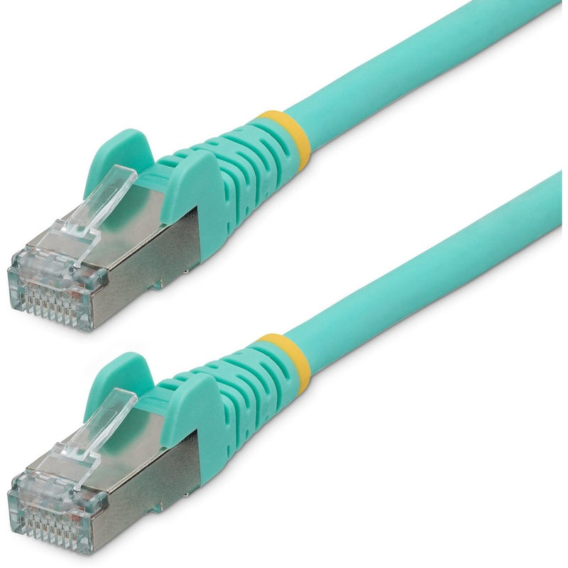 Startech 10ft Cat6a Ethernet Cable - Aqua - Low Smoke Zero Halogen (lszh) - 10gbe 500mhz