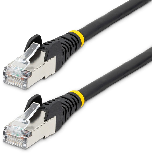 Startech 15ft Cat6a Ethernet Cable - Black - Low Smoke Zero Halogen (lszh) - 10gbe 500mhz