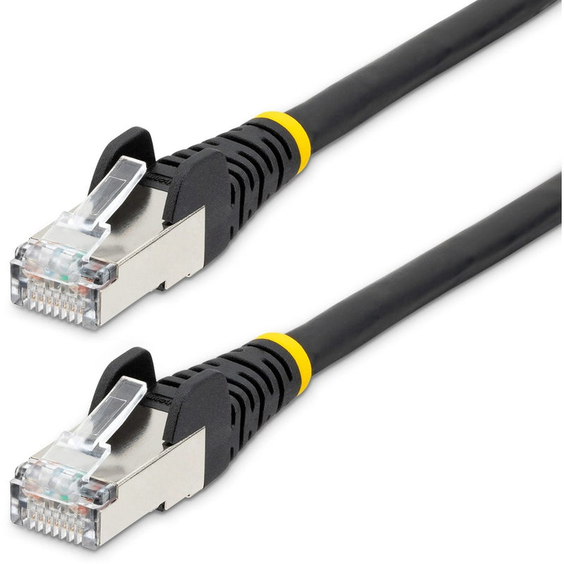 Startech 15ft Cat6a Ethernet Cable - Black - Low Smoke Zero Halogen (lszh) - 10gbe 500mhz